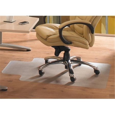 FLOORTEX Floortex Cleartex 12341520LV Advantagemat Pvc Rectangular Lipped Chair Mat For Hard Floor And Carpet Tiles 45 X 53 In. 12341520LV
